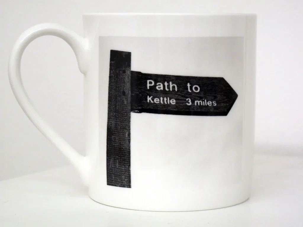 Kettle - Large Bone China Mug