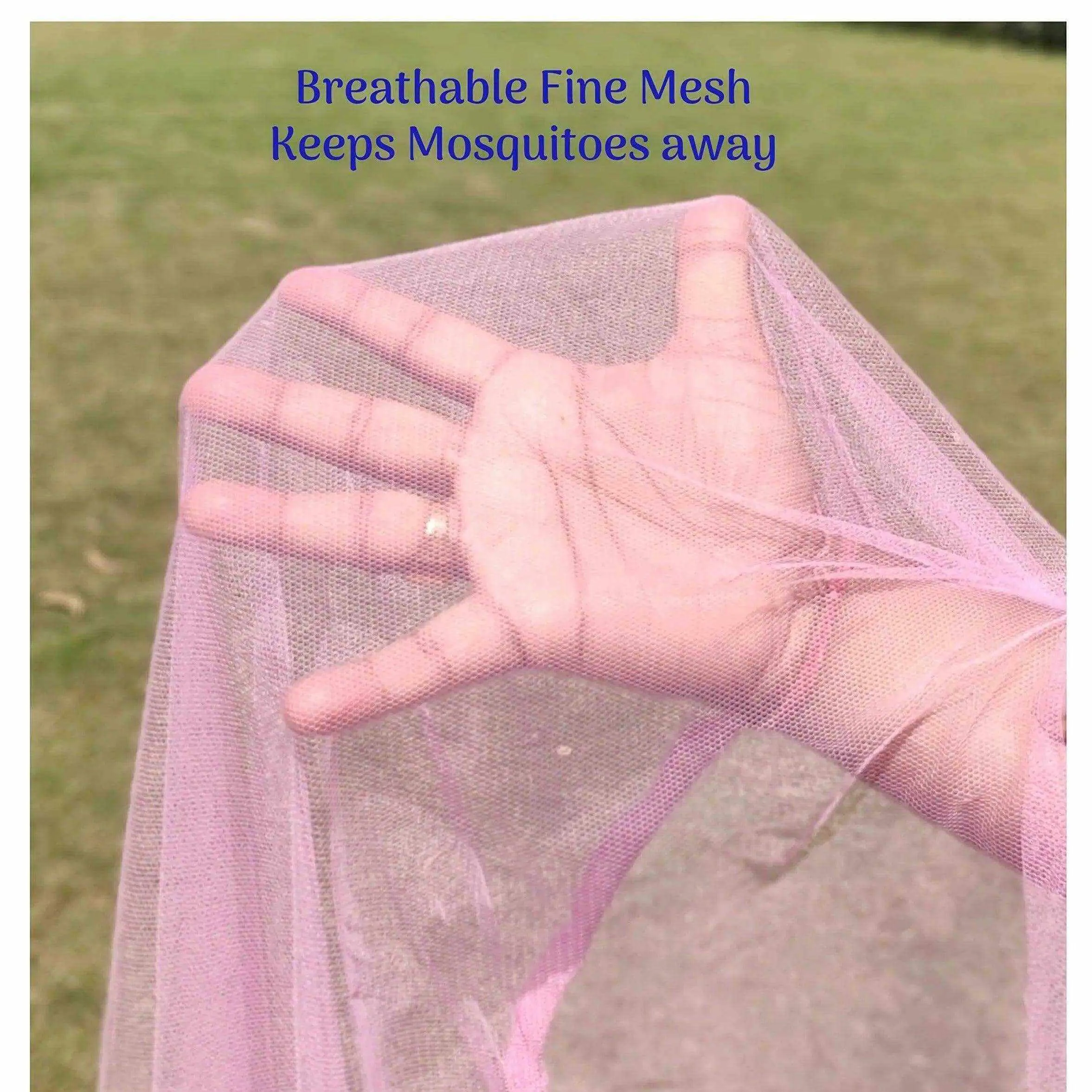 Kiddale Pink Mosquito Net for Pram & Stroller (Only Net)