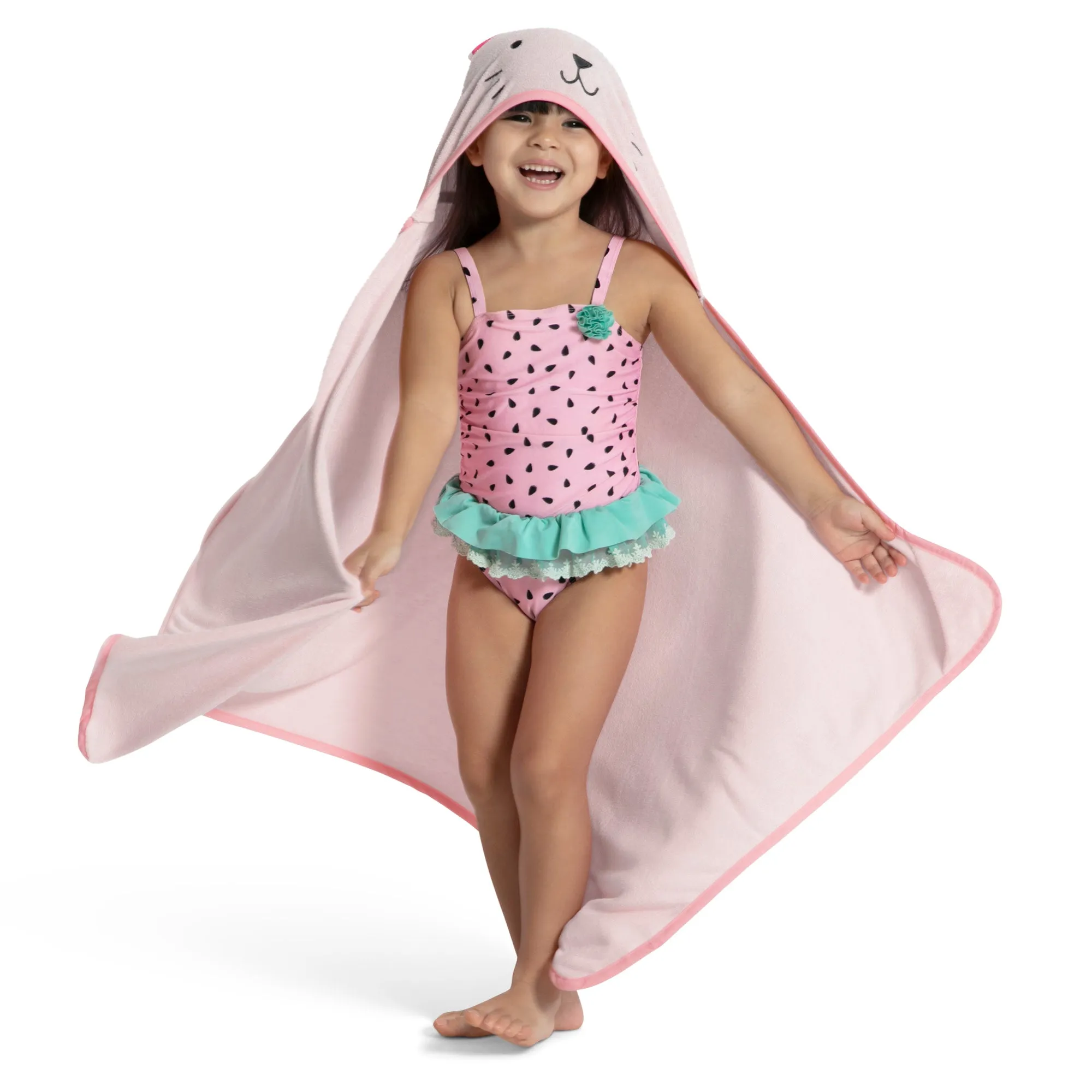 Kids Hooded Bath Towel with Pockets