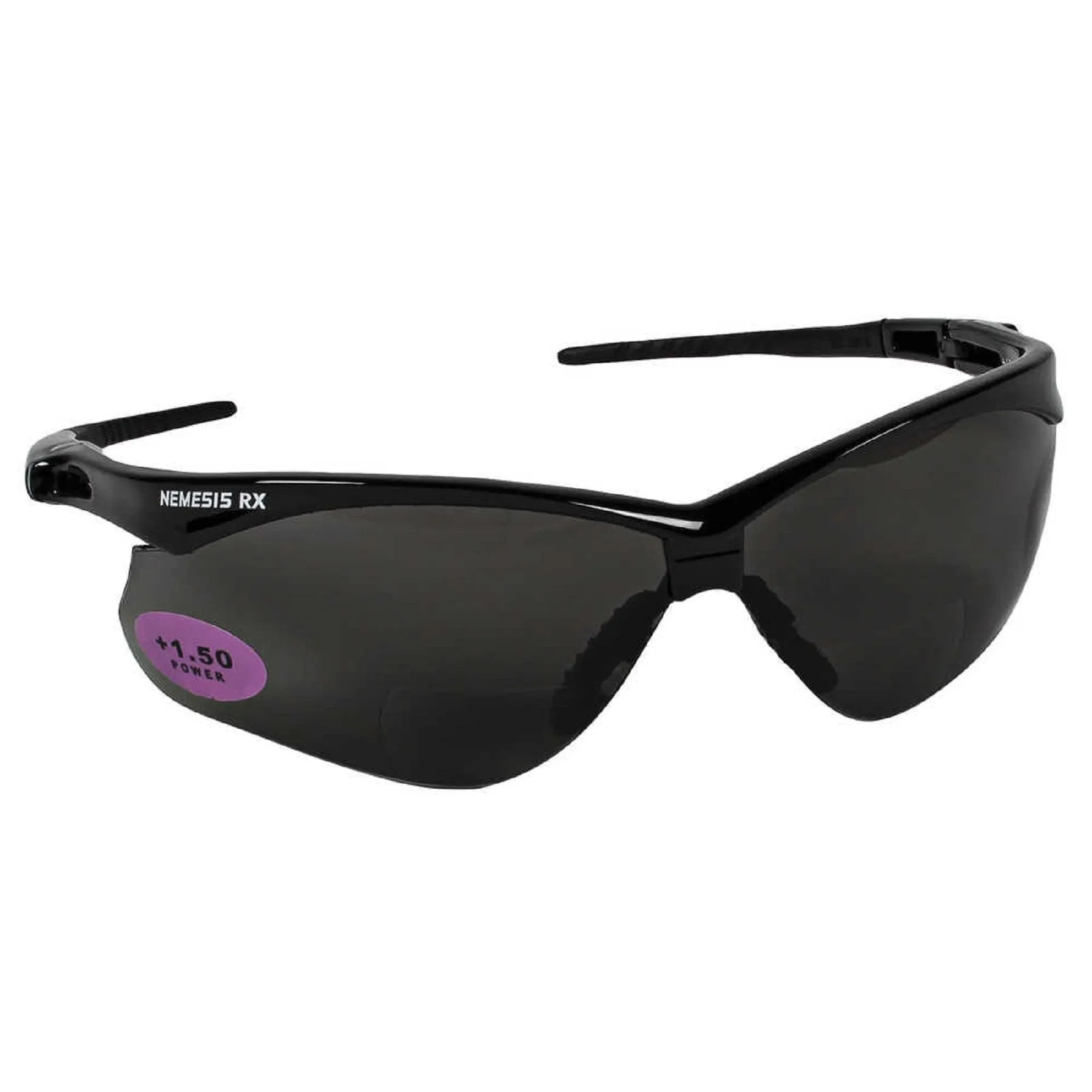 Kleenguard V60 Nemesis RX Readers Safety Glasses, Smoke Lens