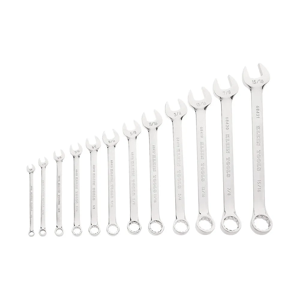 Klein Tools 68404 Combination Wrench Set, 12-Piece