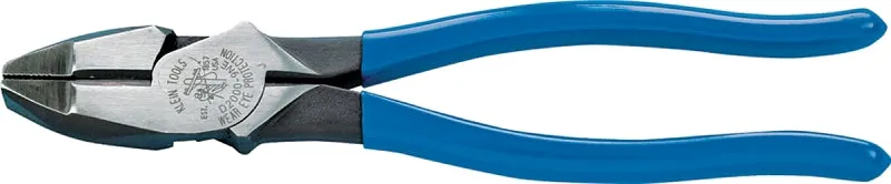 Klein Tools D2000-9NE Lineman's Plier, 9-3/8 in OAL, Light Blue Handle, 1-1/4 in W Jaw, 1.594 in L Jaw :EA: QUANTITY: 1