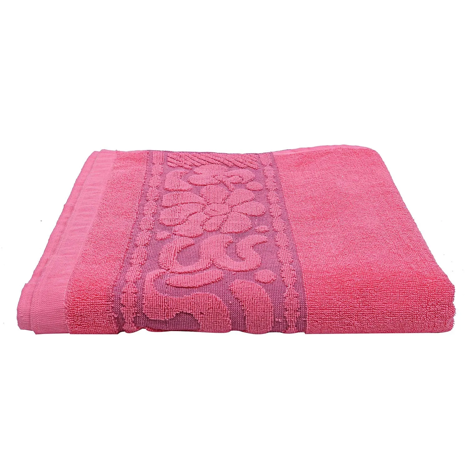 Kuber Industries 100% Cotton 4 Pieces Full Size Bath Towel 30"x60" (Pink)-CTKTC29904