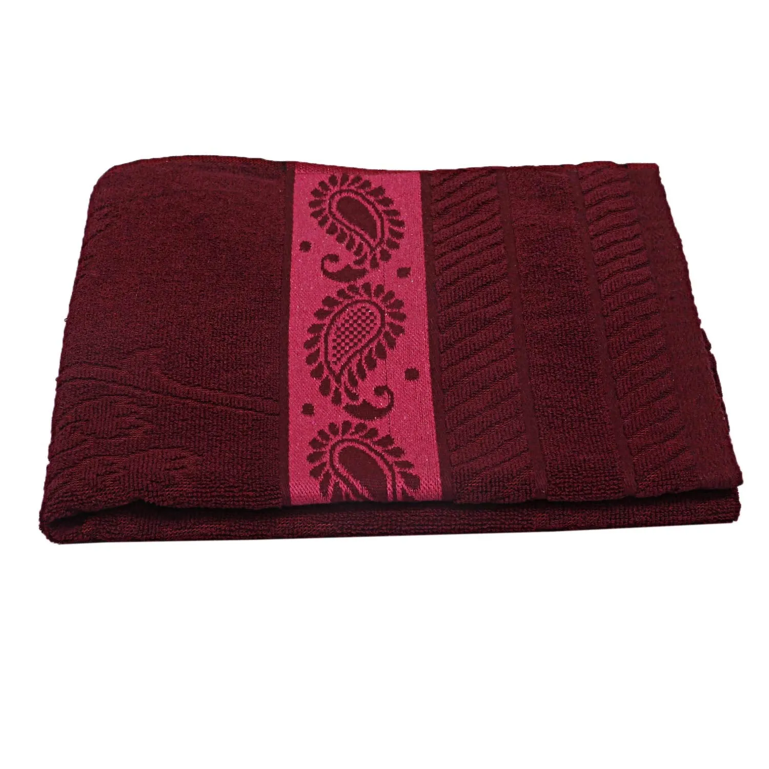 Kuber Industries 100% Cotton Bath Towel 27" x54” (Maroon) -CTKTC28899