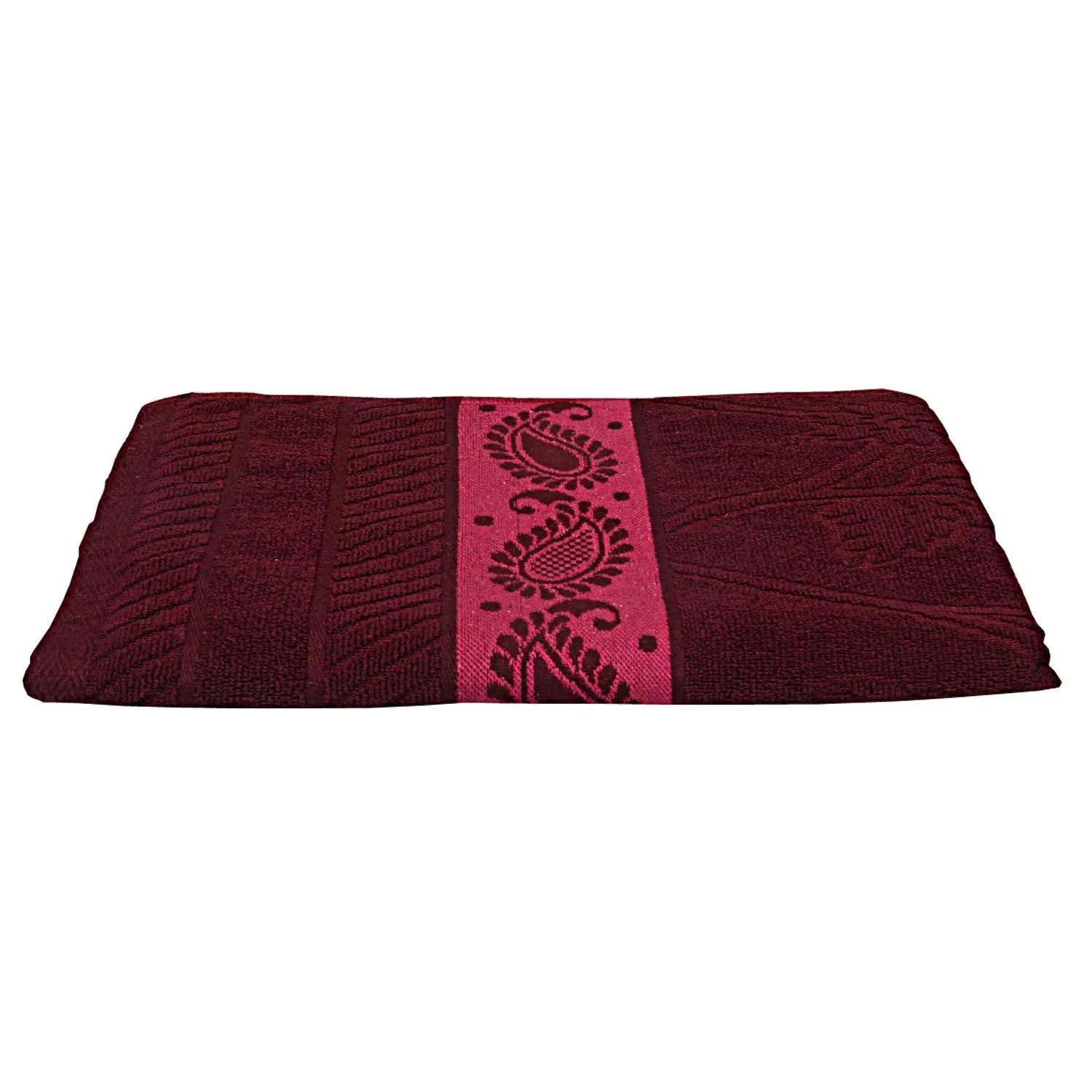 Kuber Industries 100% Cotton Bath Towel 27" x54” (Maroon) -CTKTC28899