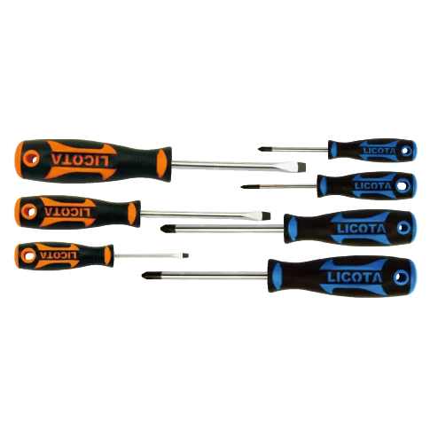 LICOTA MADE IN TAIWAN 7PCS SCREWDRIVER SET ROHS STANDARD WINDOW BOX