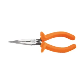 Long Nose Side Cutting Pliers, Insulated, 7-Inch