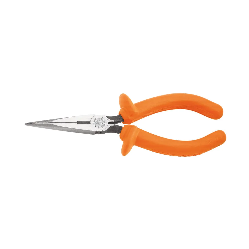 Long Nose Side Cutting Pliers, Insulated, 7-Inch