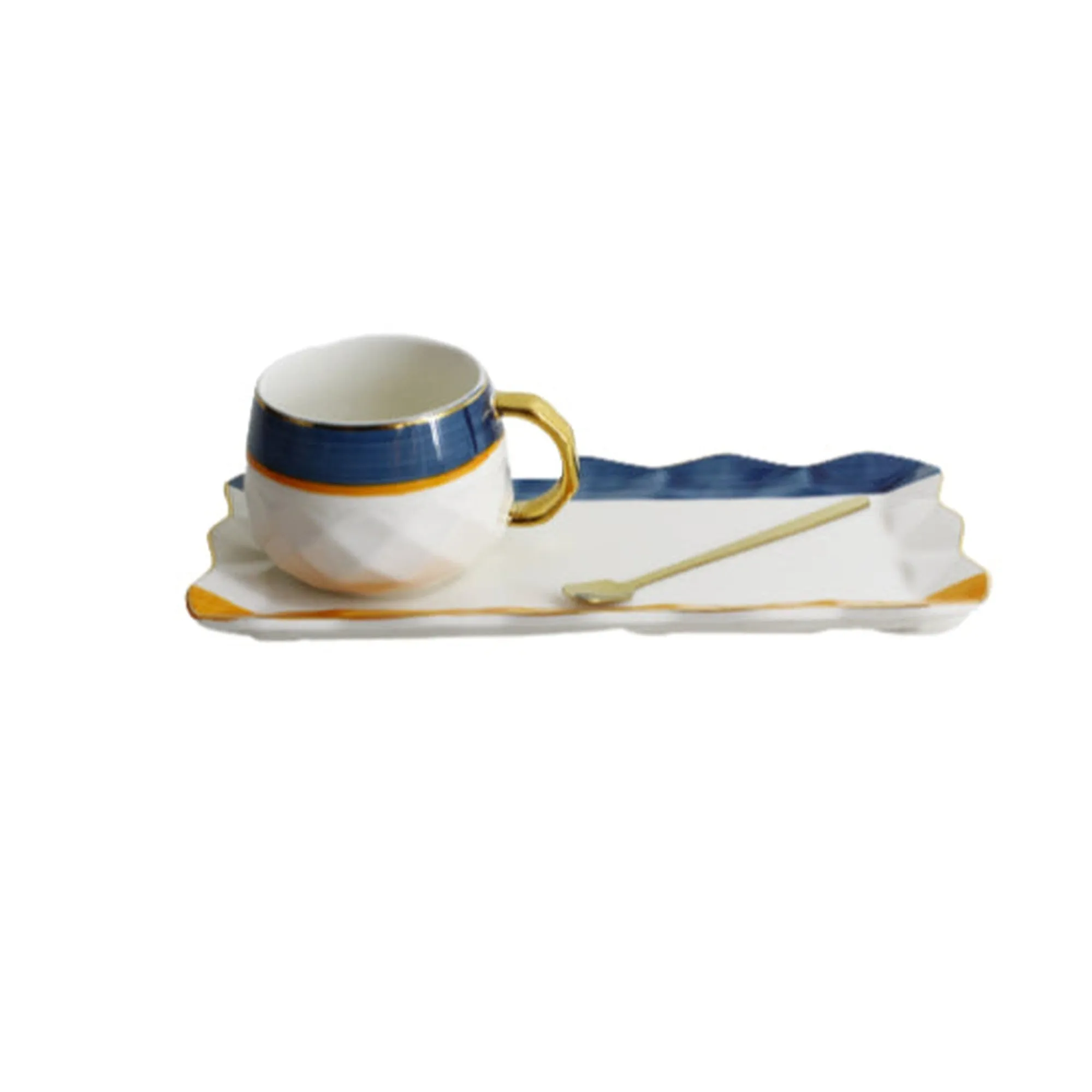 Luxury Porcelian Cup & Saucer Set with Spoon