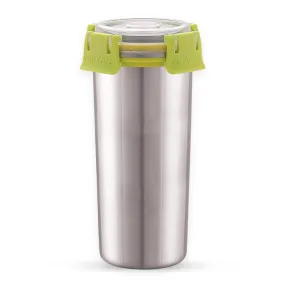 Magnus Stainless Steel Matte Klip Lock Tumbler with Lid and Straw - 500ml | Leak-Proof & Airtight Tumbler - Ideal for Travel, Office, Kids | Perfect for Juice, Buttermilk