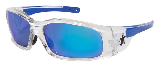 MCR Safety Swagger SR1 Clear Frame, Blue Dmd Mirror