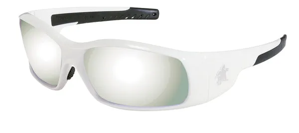 MCR Safety Swagger SR1 White Frame, Silver Mirror