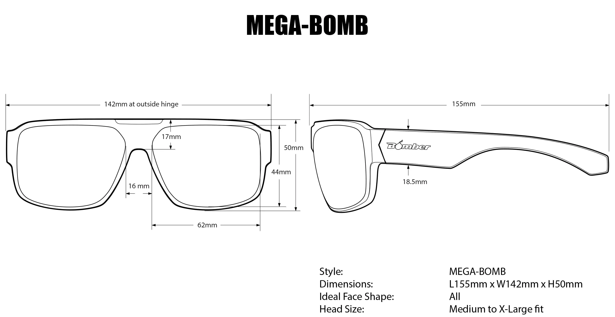 MEGA Safety - Smoke Polarized Mana Series