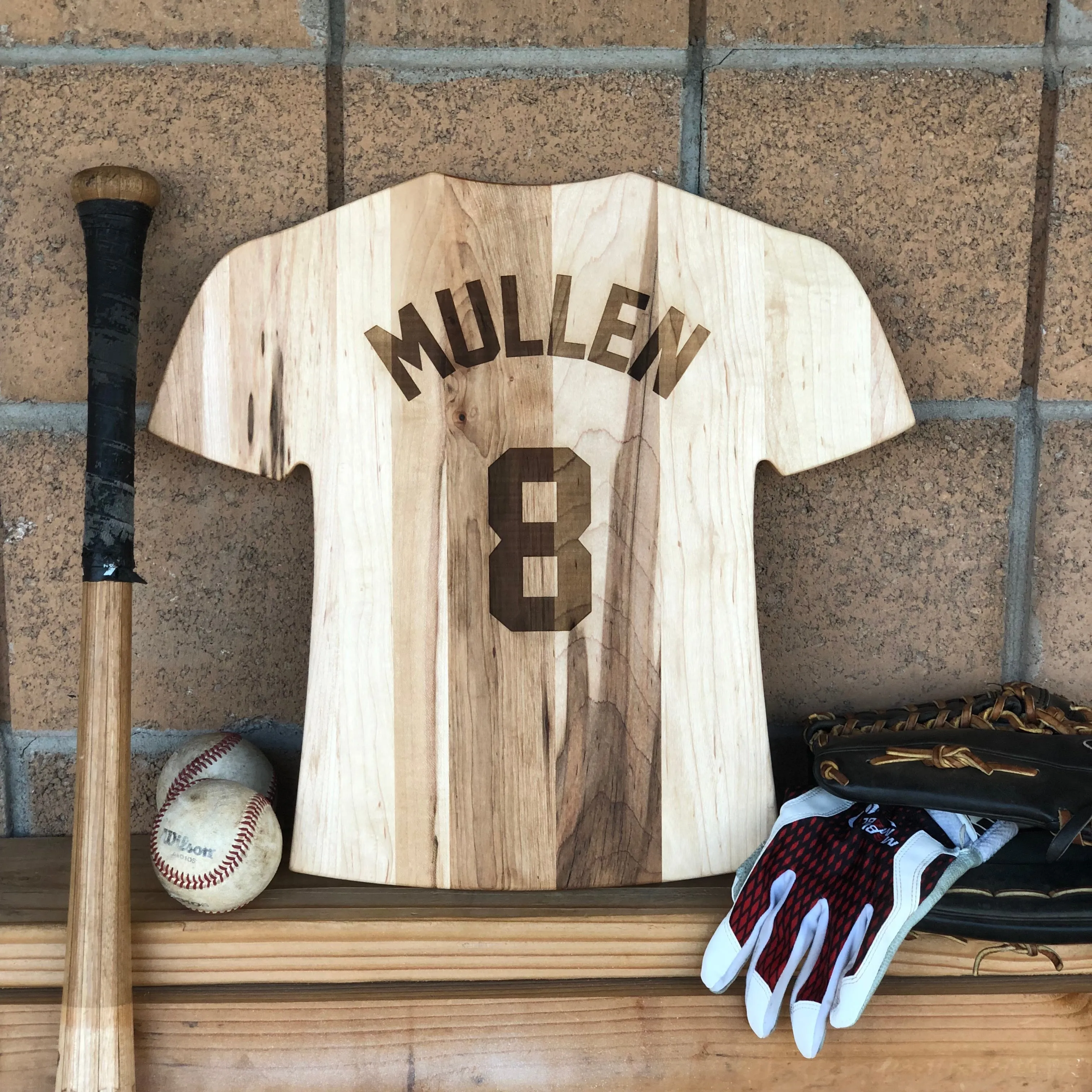 Miami Marlins Team Jersey Cutting Board | Customize With Your Name & Number | Add a Personalized Note