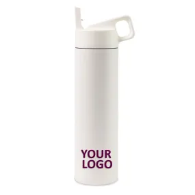 MiiR Insulated Customized 20 Oz Straw Lid Bottles, White Powder