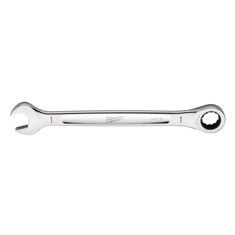 Milwaukee 1 in. X 1 in. 12 Point SAE I-Beam Ratcheting Combination Wrench 13.43 in. L 1 pc