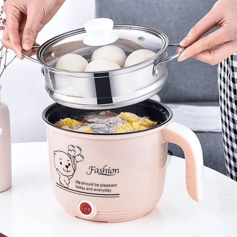 Mini Rice Cooker With Nonstick Cookware SC-208