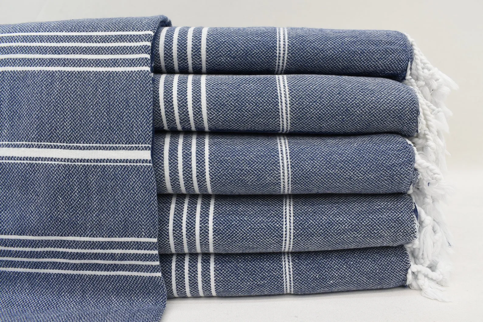 MONACO NAVY TURKISH TOWEL