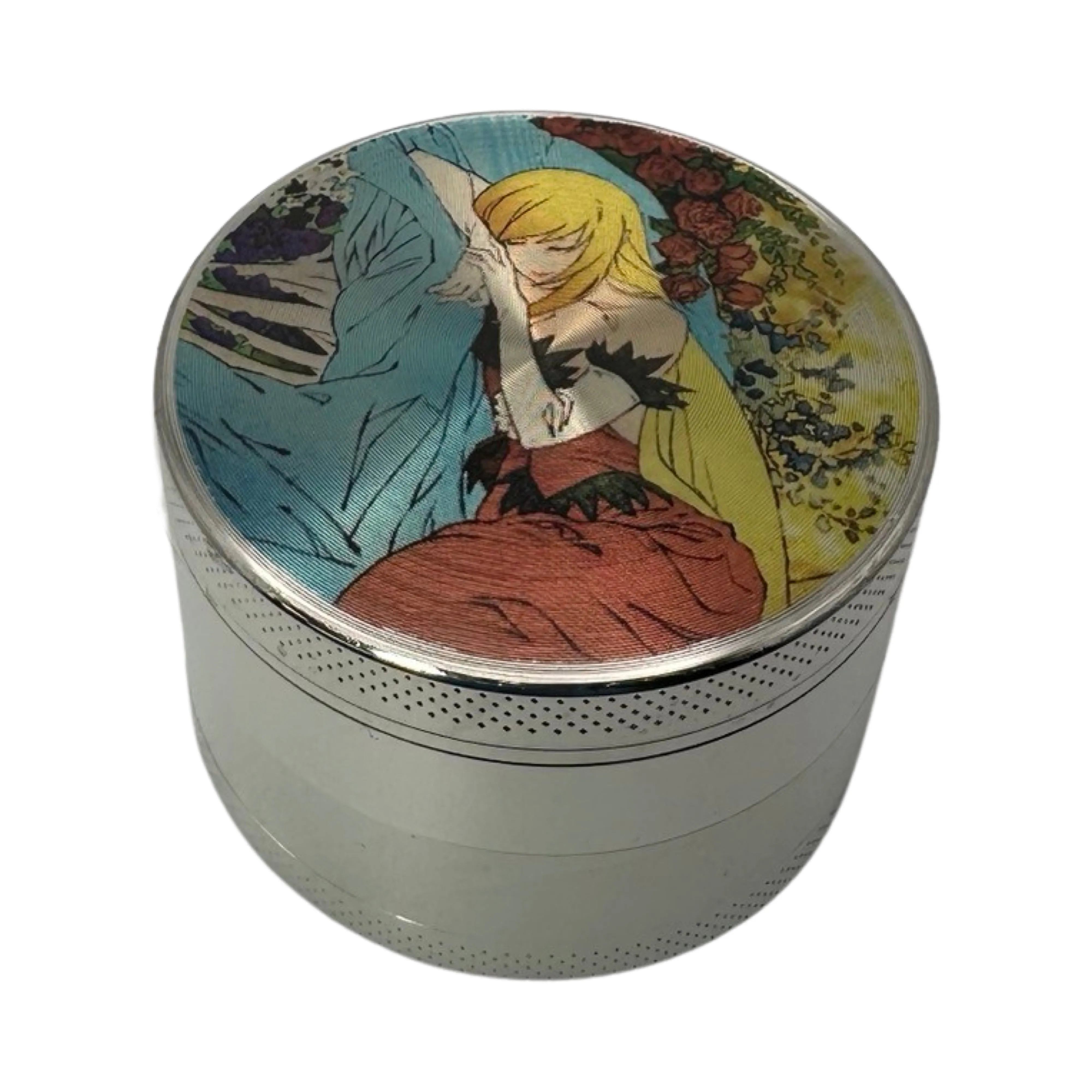 Monogatari Anime Spice Grinder, Stash Jar, Rolling Tray Set