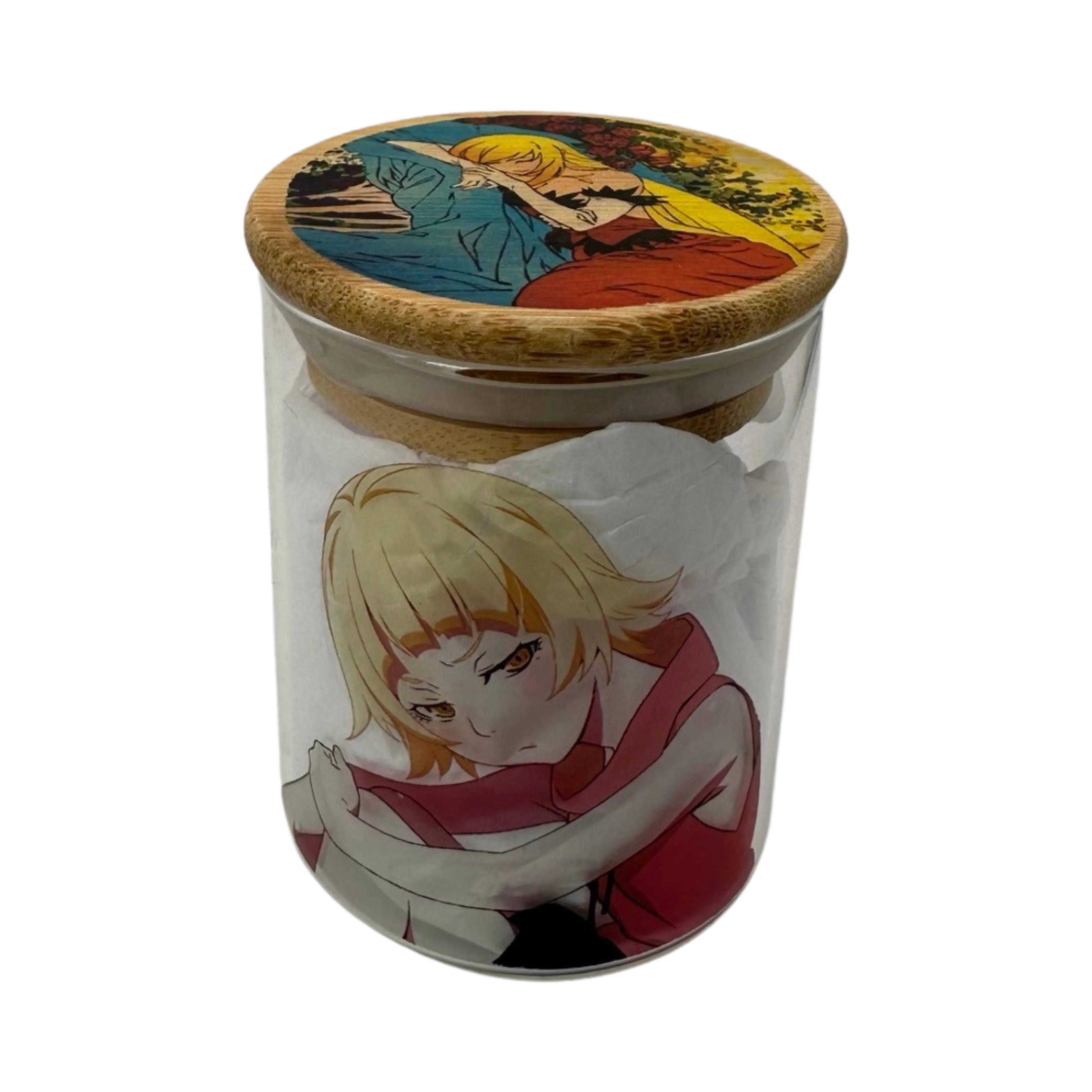 Monogatari Anime Spice Grinder, Stash Jar, Rolling Tray Set