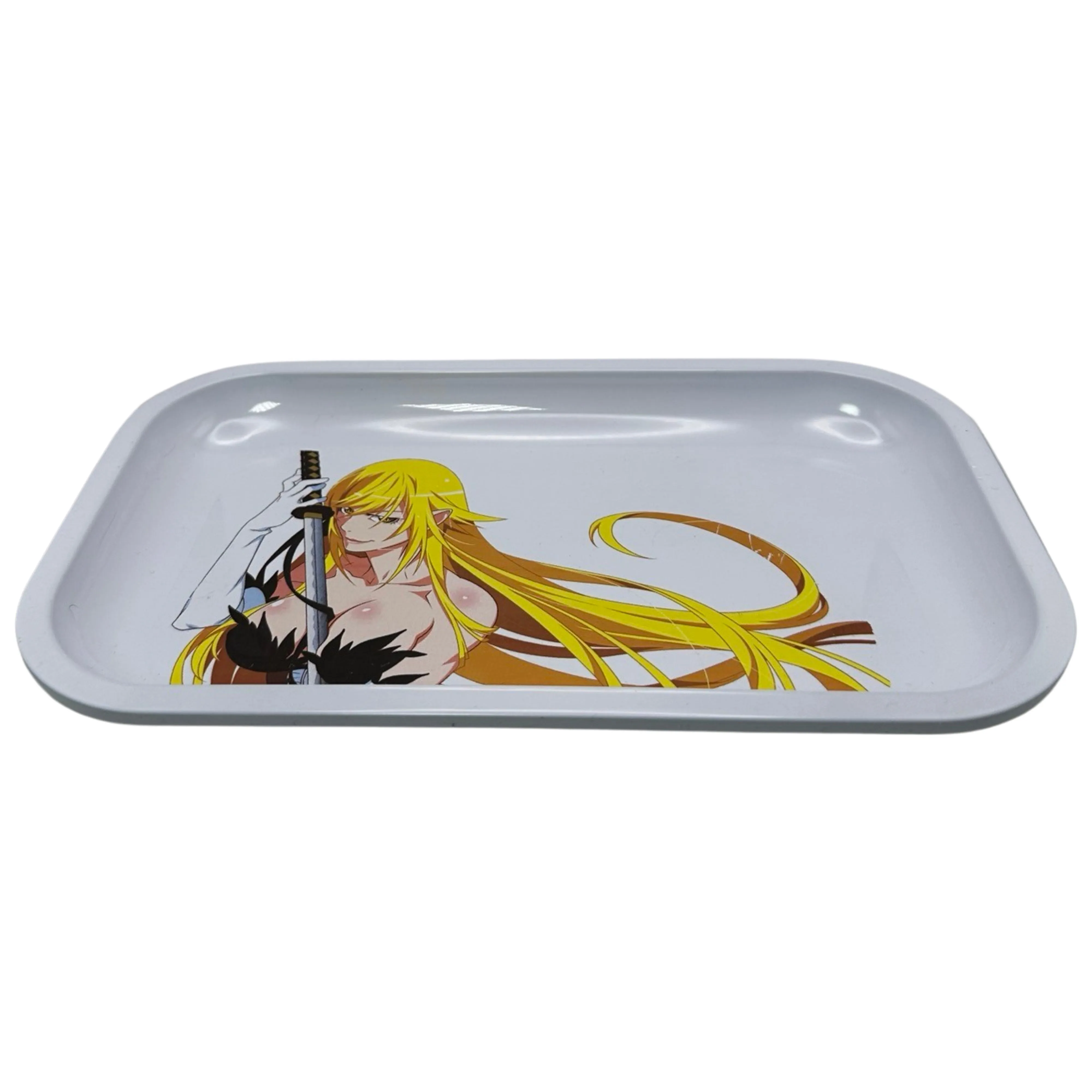 Monogatari Anime Spice Grinder, Stash Jar, Rolling Tray Set