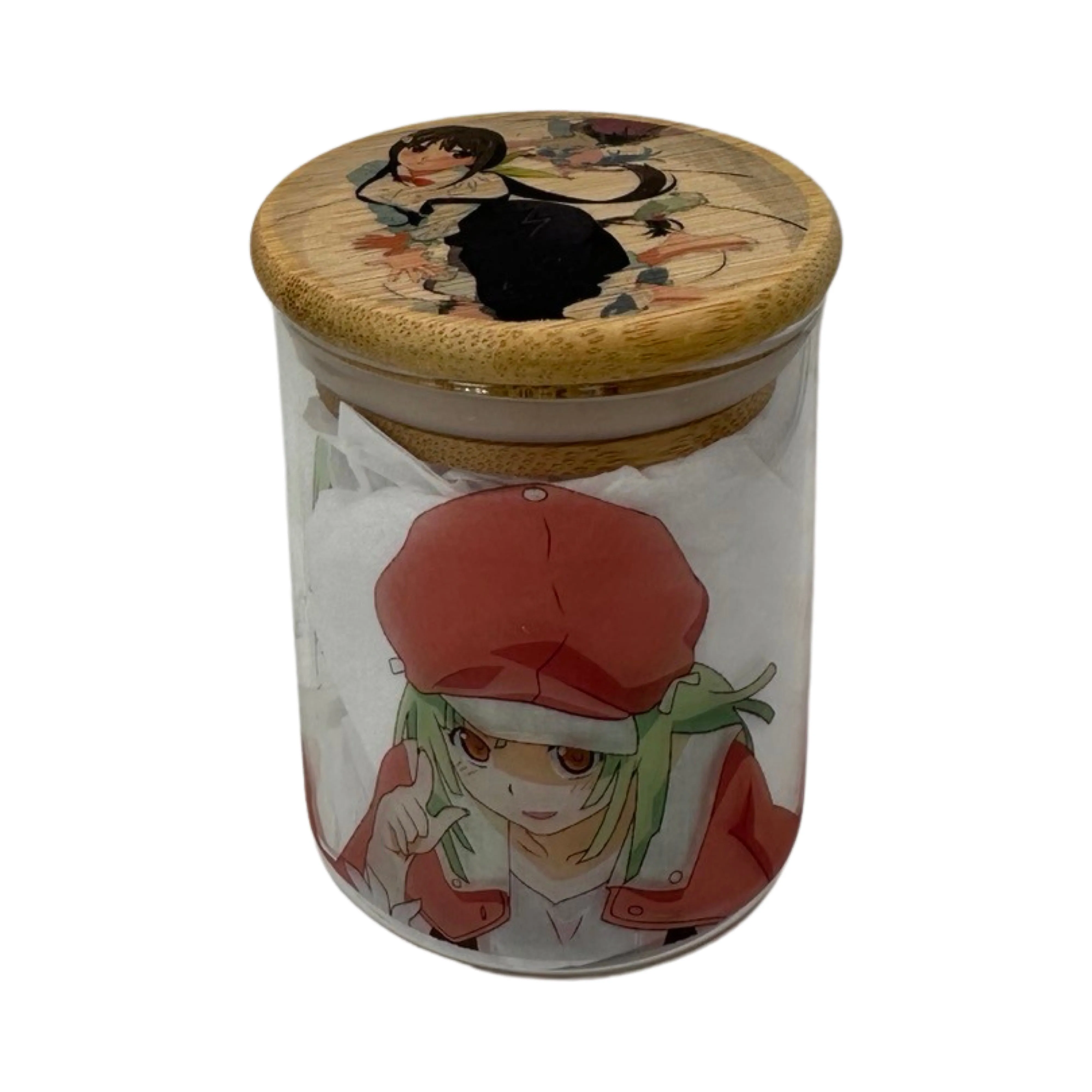 Monogatari Anime Spice Grinder, Stash Jar, Rolling Tray Set