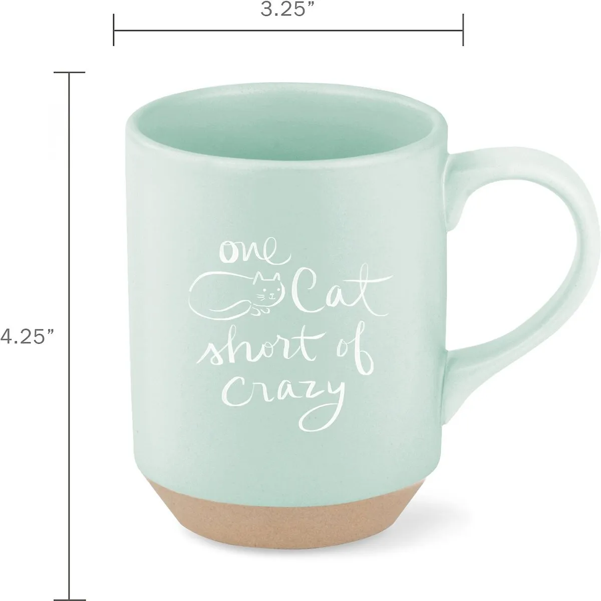 *Mug - One Cat Short Stoneware Mug