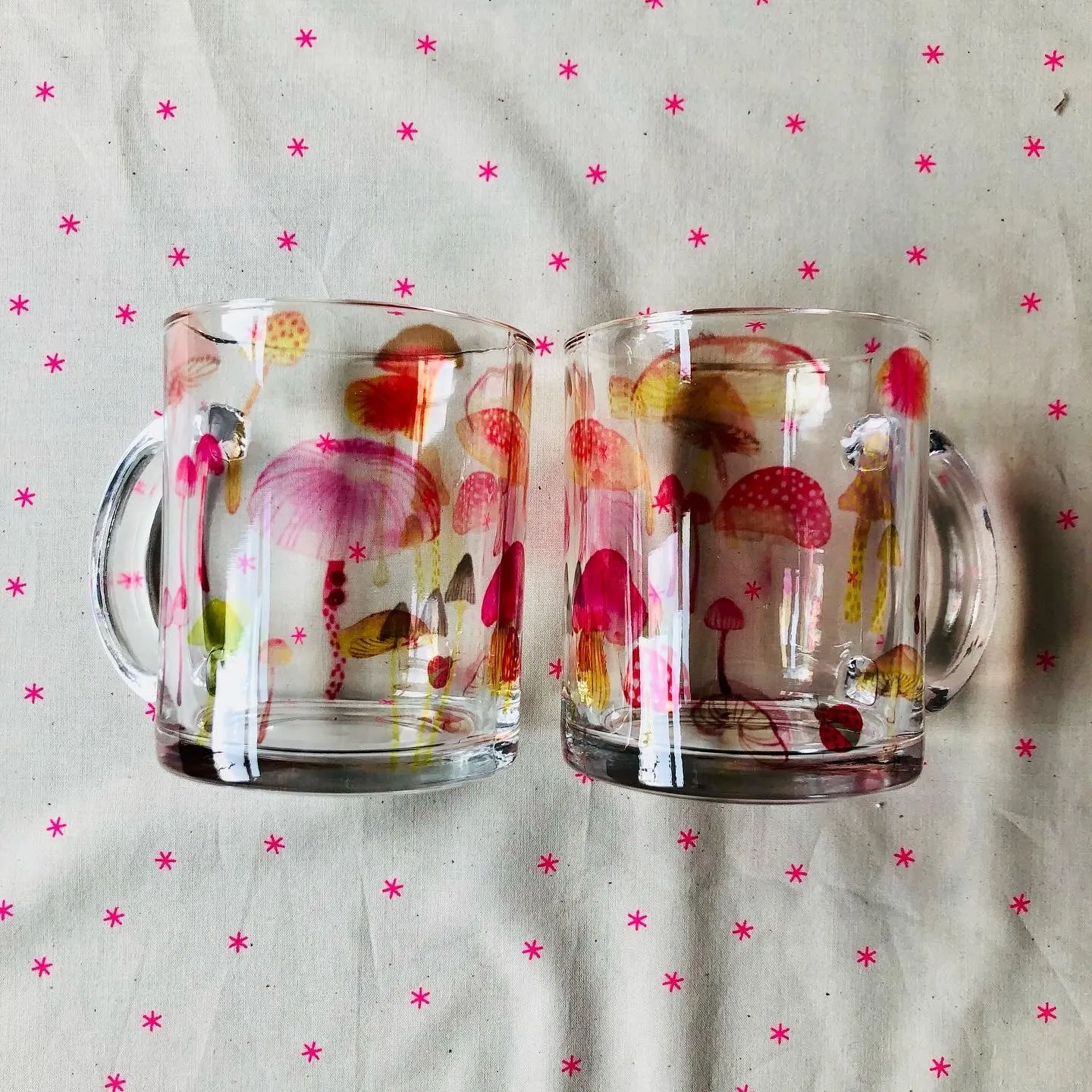 Mushroom Glass Mug