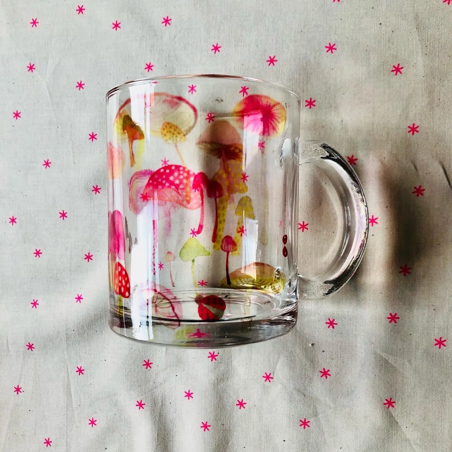 Mushroom Glass Mug