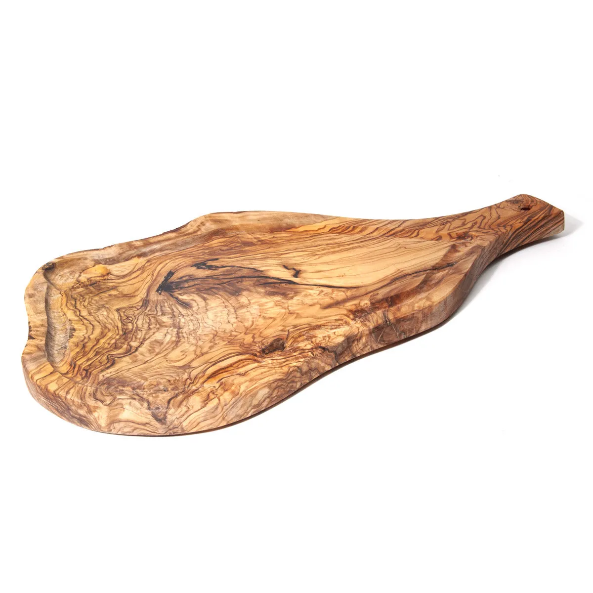 Nardelli Olive Wood Cutting Board with Handle and Groove