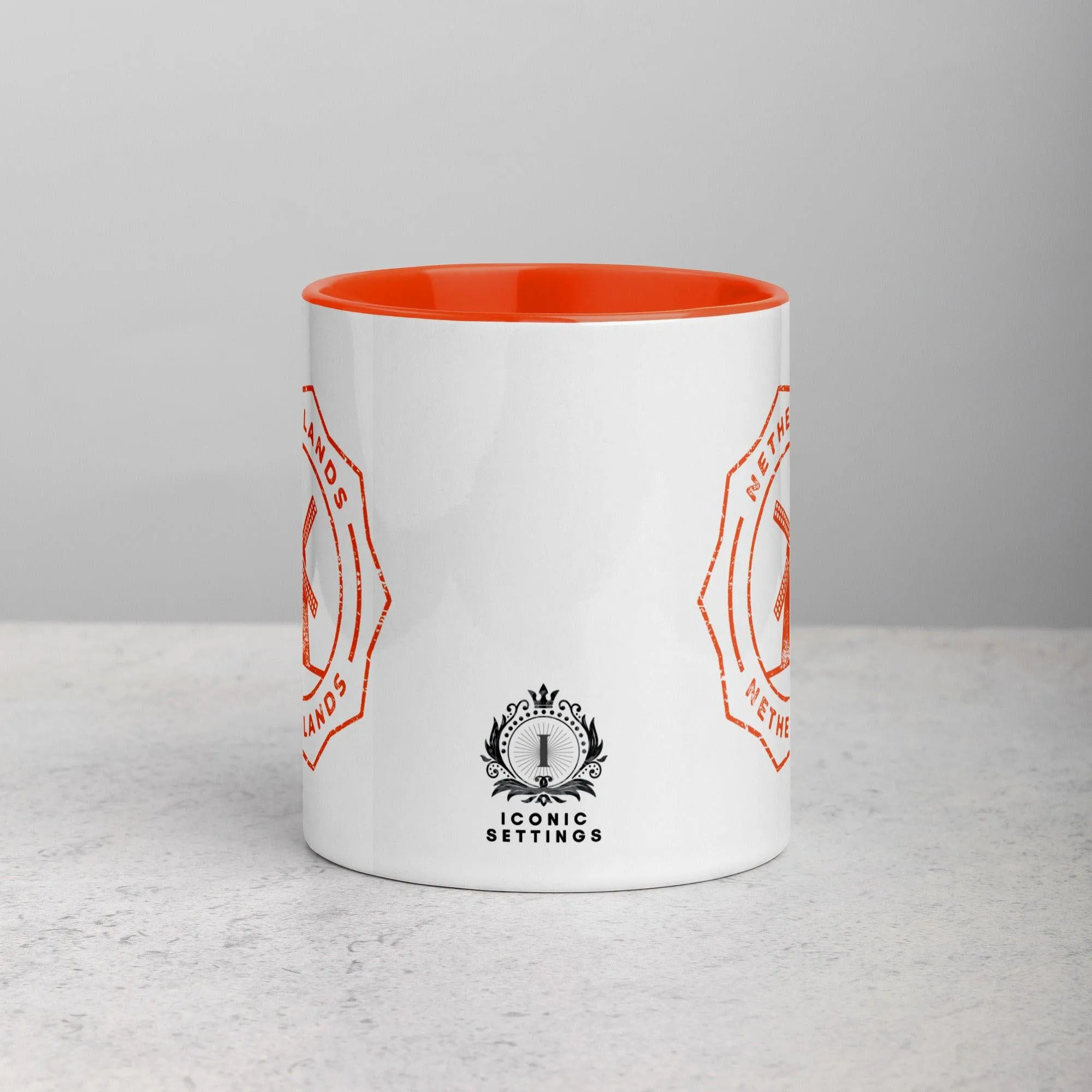 Netherlands Mug with Color Inside - Orange