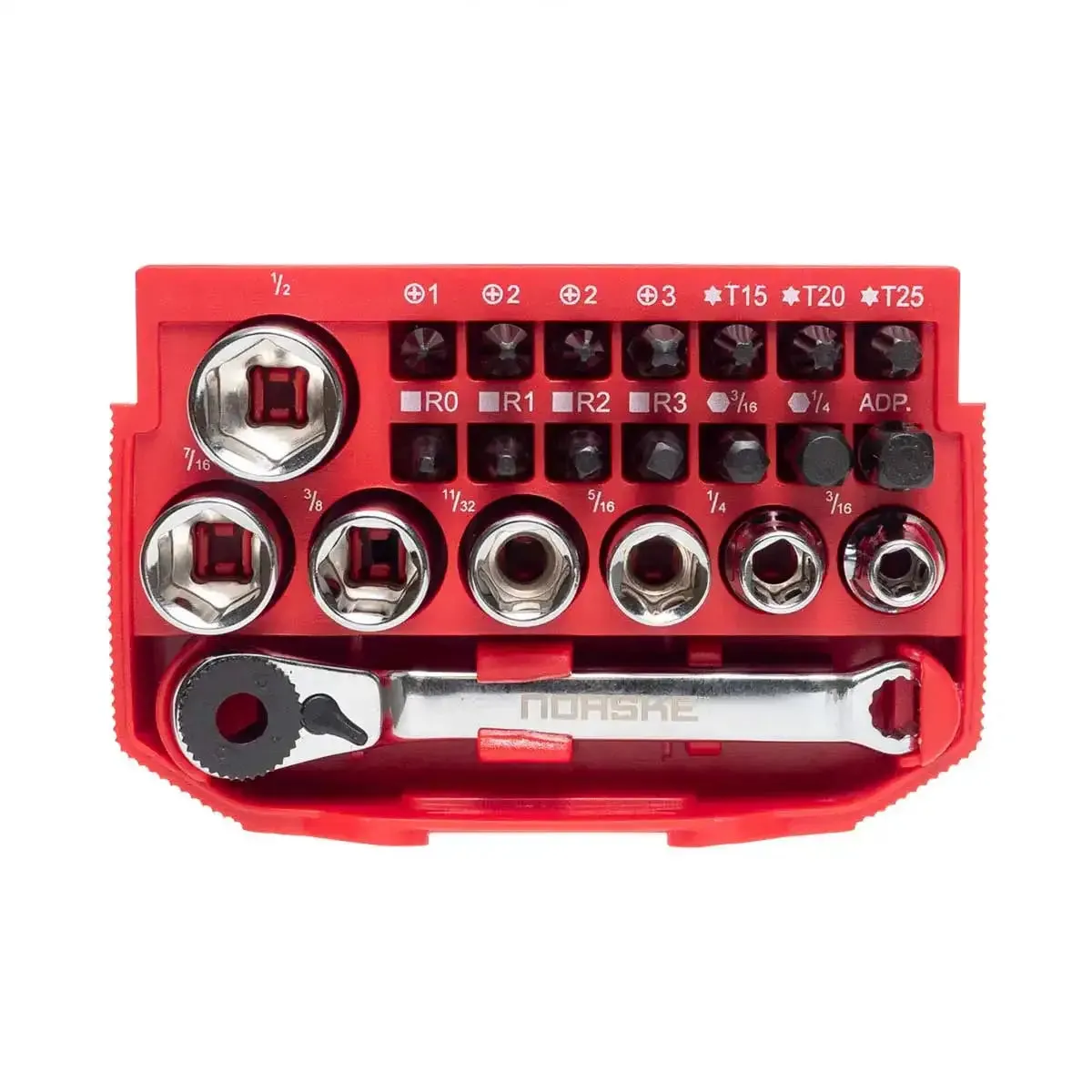 Norske 23pc Bit & Socket Set with Ratchet Wrench