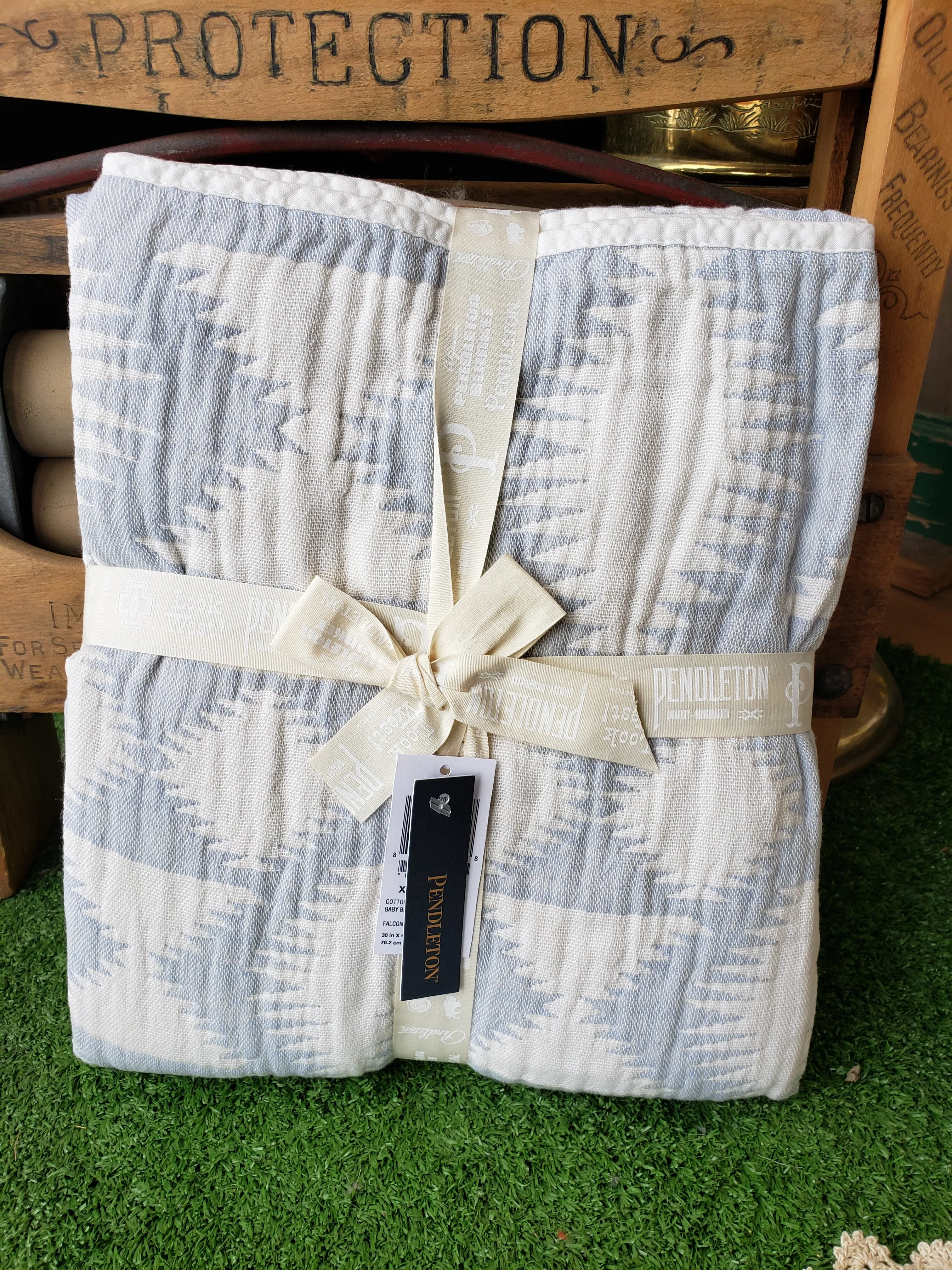 Pendleton Organic Cotton Woven Baby Blanket