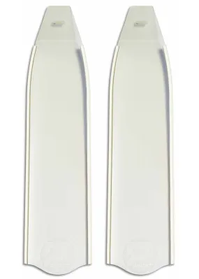 Penetrator Composite Ghost Blades - Clear With White rails