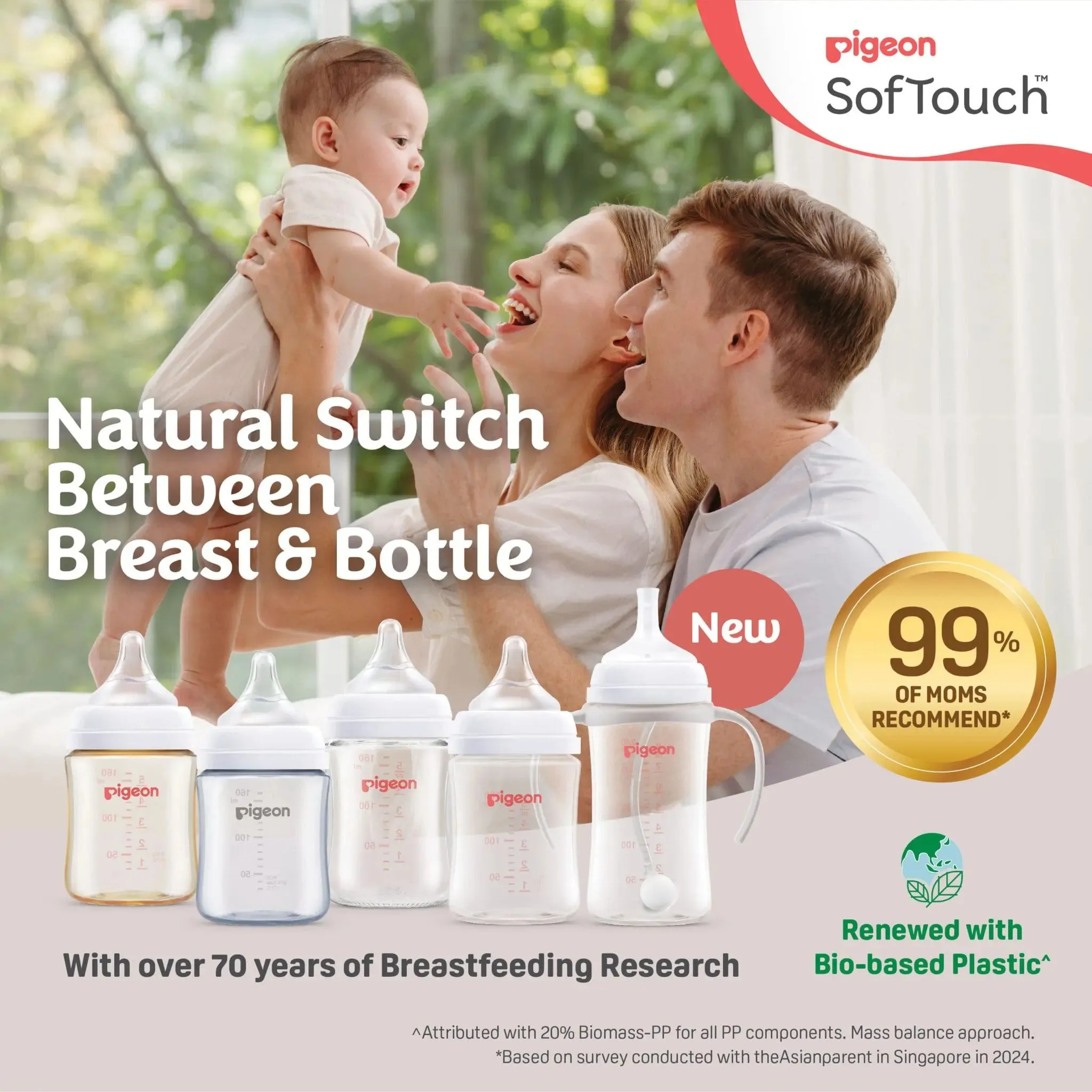 Pigeon Softouch Bpp Nursing Bottle T-Ester Elephant - 240ml