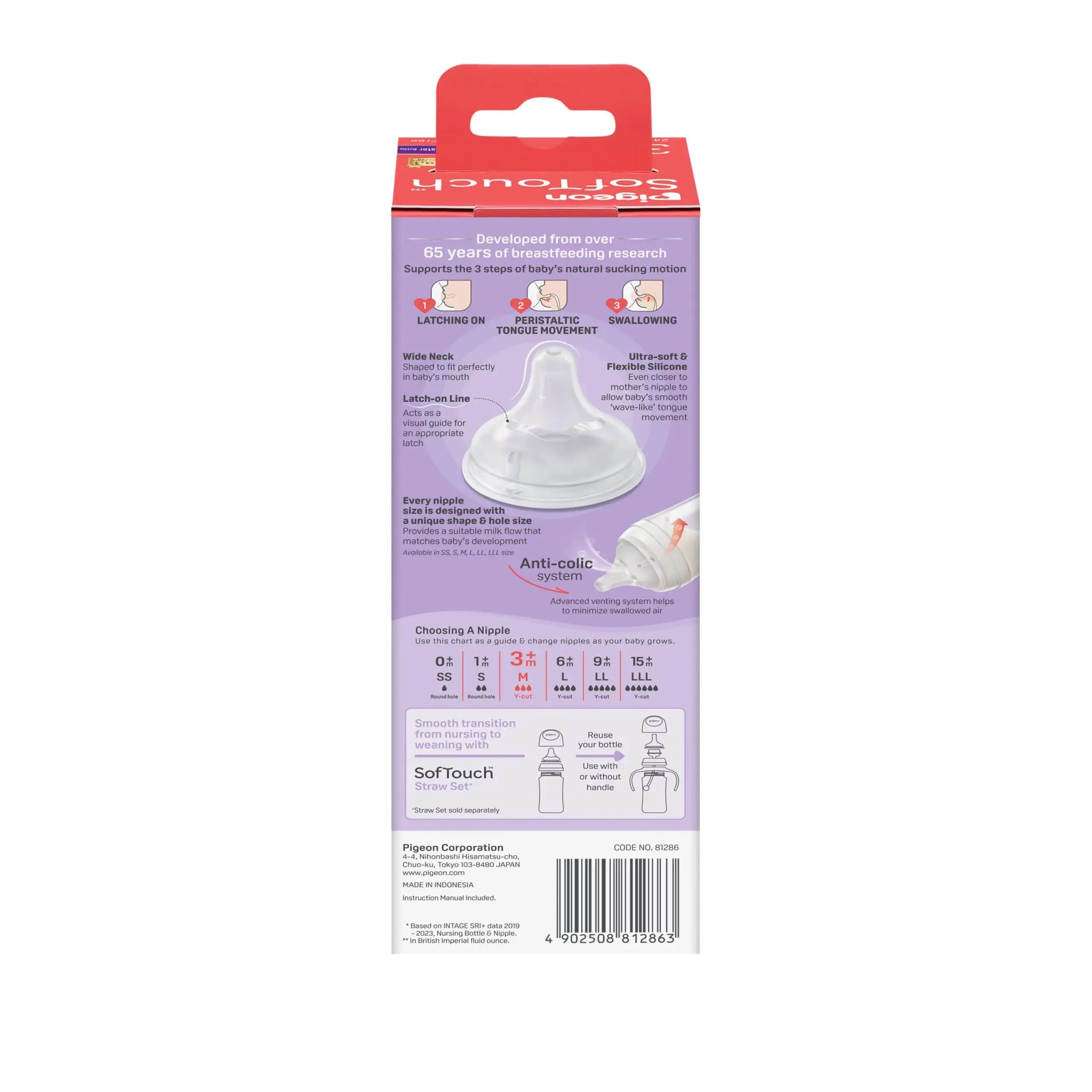 Pigeon Softouch Bpp Nursing Bottle T-Ester Elephant - 240ml