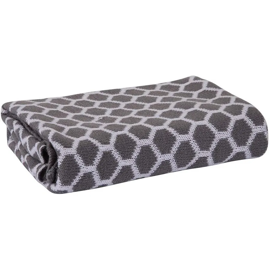 Playgro Cotton Blanket Wrap Honeycomb (Grey)