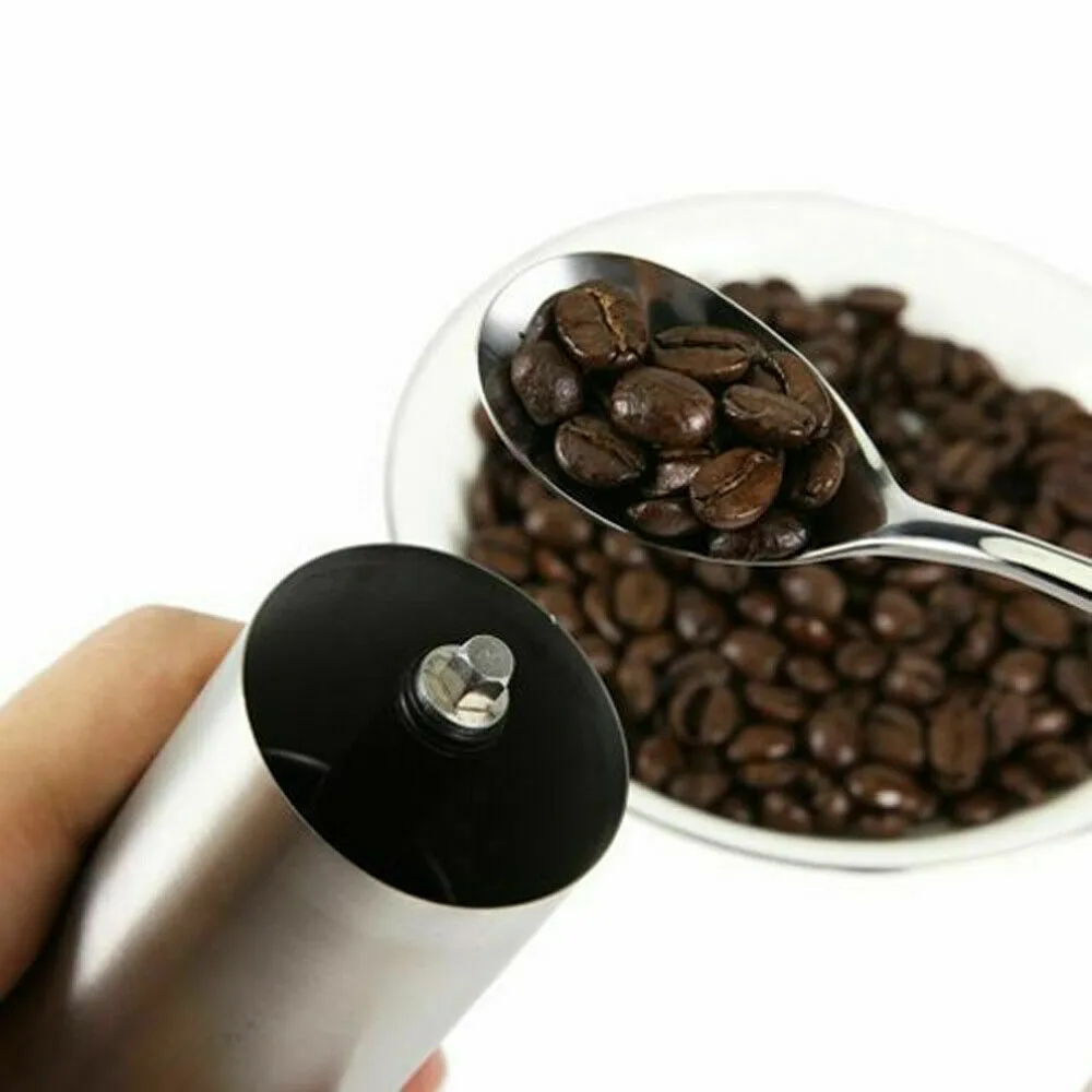 Portable Manual Coffee Grinder Stainless Steel with Hand crank