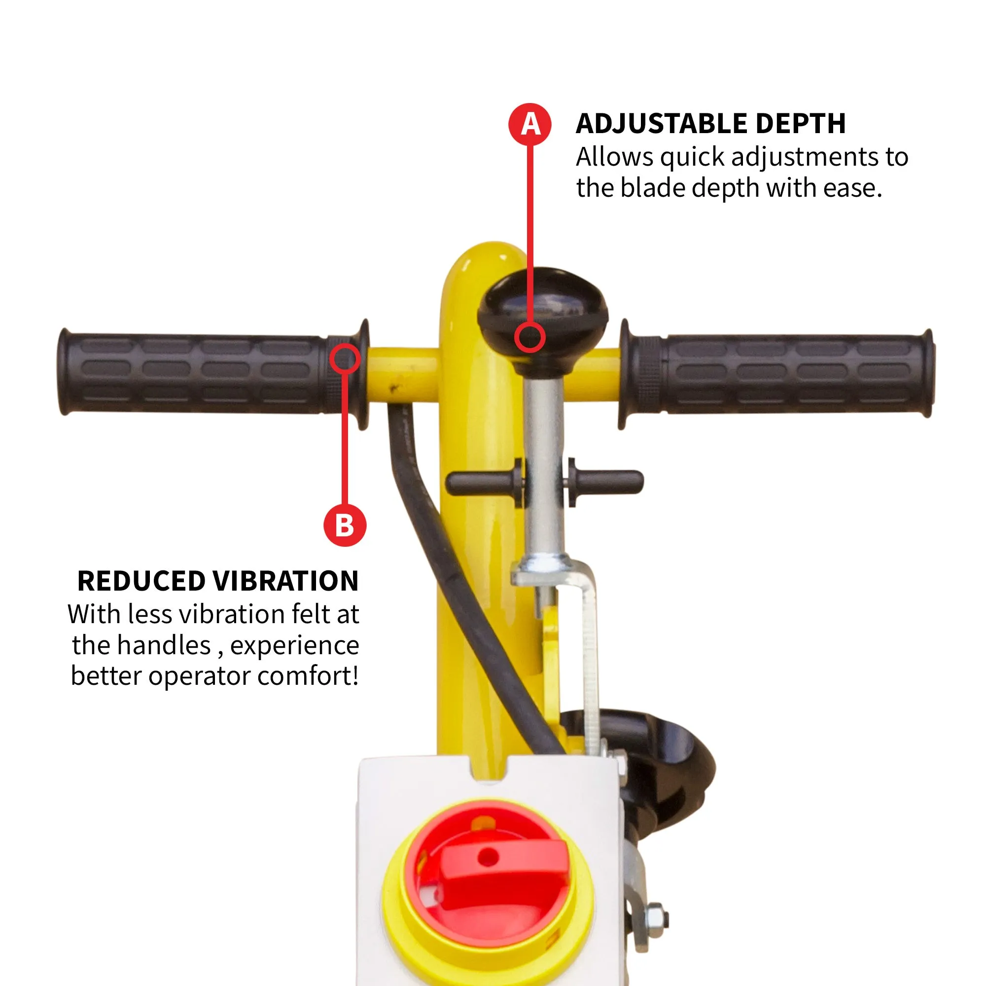 Pre Order: Electric 8” Concrete Scarifier Planer Grinder for Sidewalk Trip Hazard Repair, Traffic Line Removal