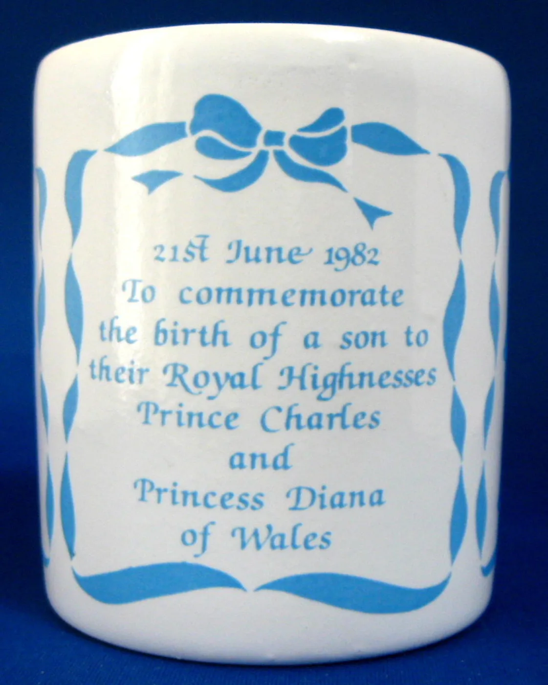 Prince William Birth Mug 1982 Son Of Charles And Diana