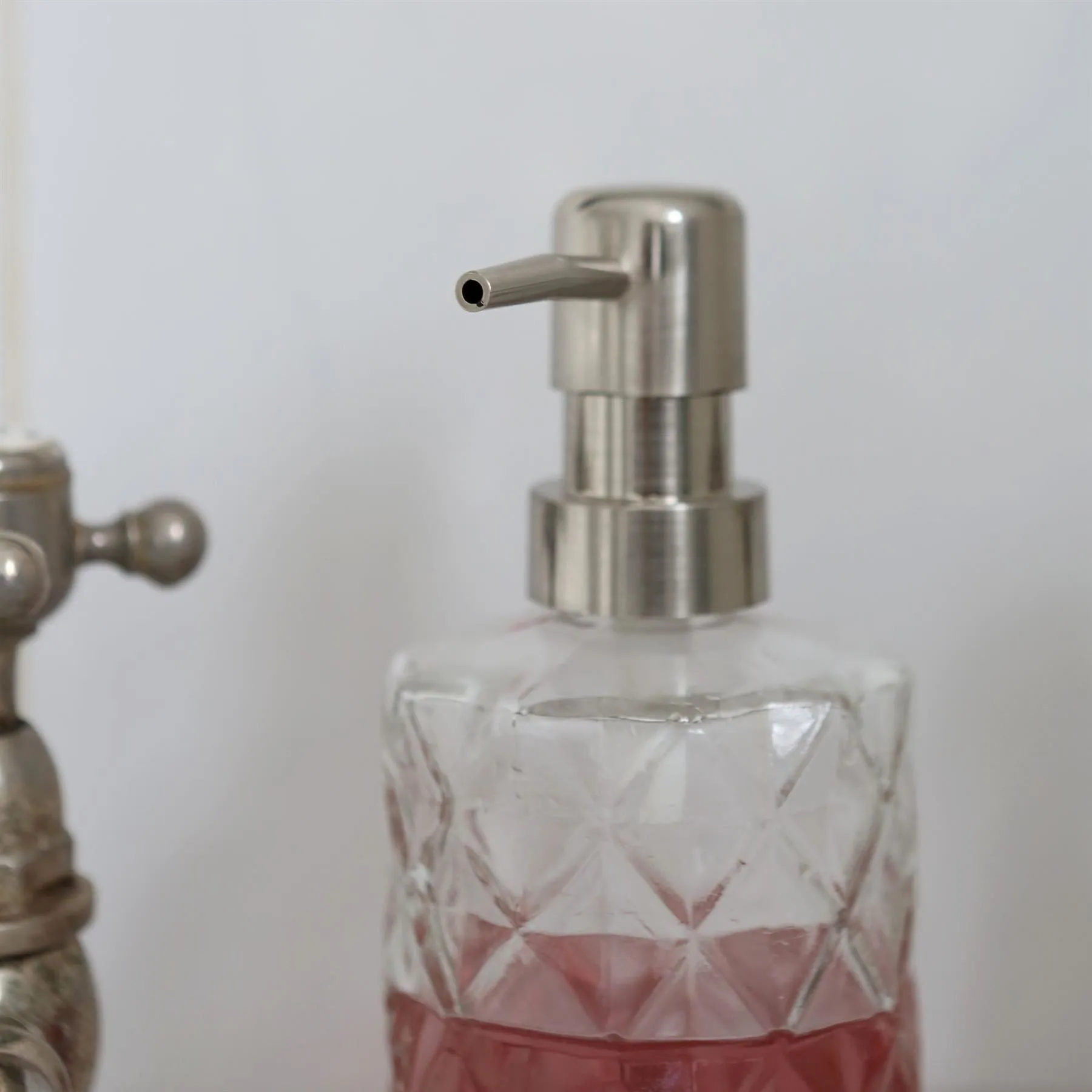 Prism Glass Soap Dispenser - 330ml - By Harbour Housewares