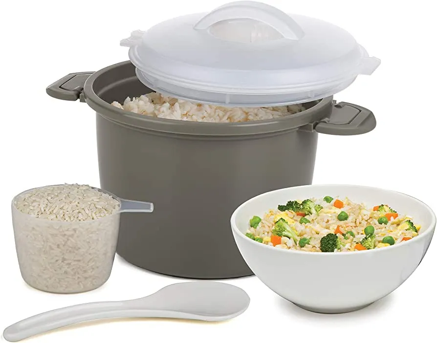 Progressive Microwave Rice Cooker - 4 Piece - Prepworks