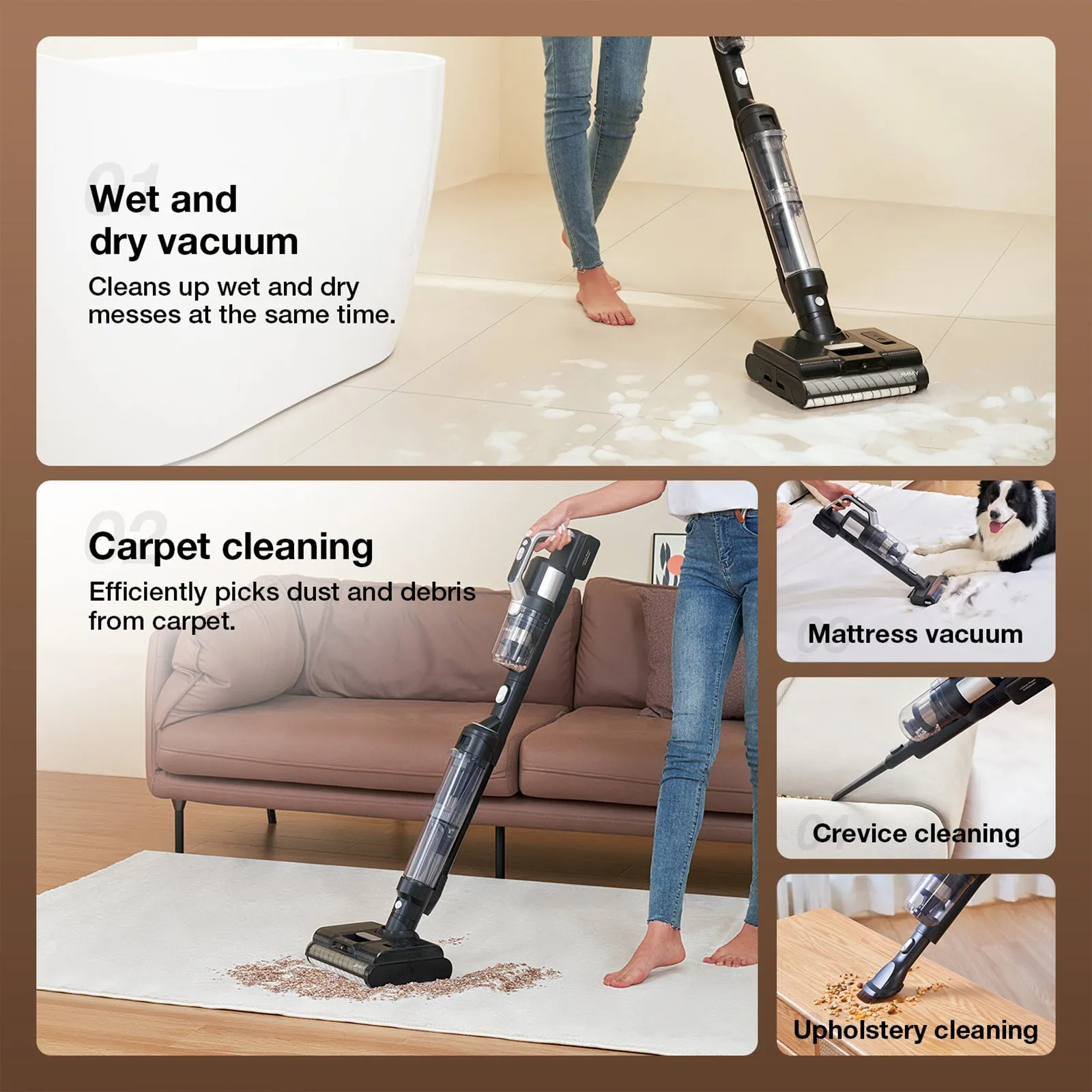 PW11 Pro 4-in-1 Cordless Wet & Dry Vacuum Cleaner