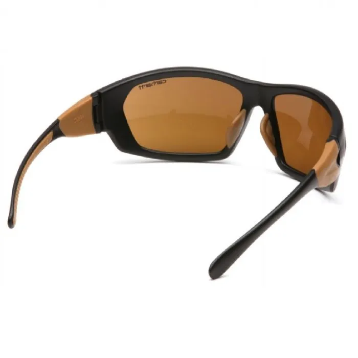 Pyramex Carhartt CHB218D Carbondale Safety Glasses Sandstone Bronze Lens Black and Tan Frame, One Size, 1 Each