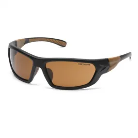 Pyramex Carhartt CHB218D Carbondale Safety Glasses Sandstone Bronze Lens Black and Tan Frame, One Size, 1 Each