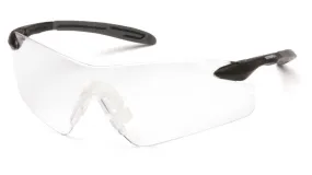 Pyramex SB8810S Intrepid II Black Gray Temples Safety Glasses W/ Clear Lens (12 each)