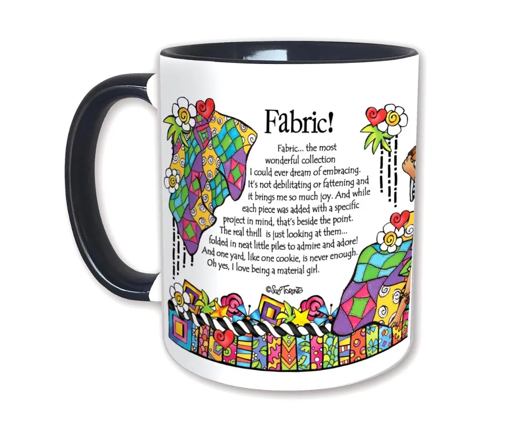 Quilt Fabric Mug - 11oz