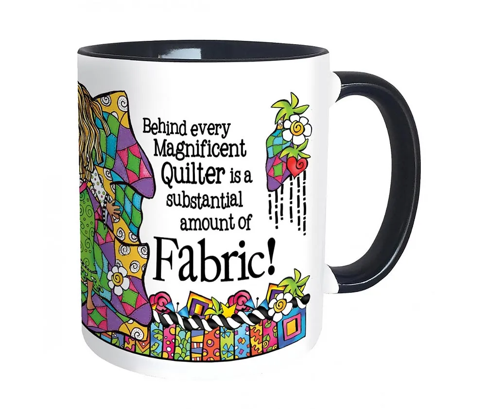 Quilt Fabric Mug - 11oz