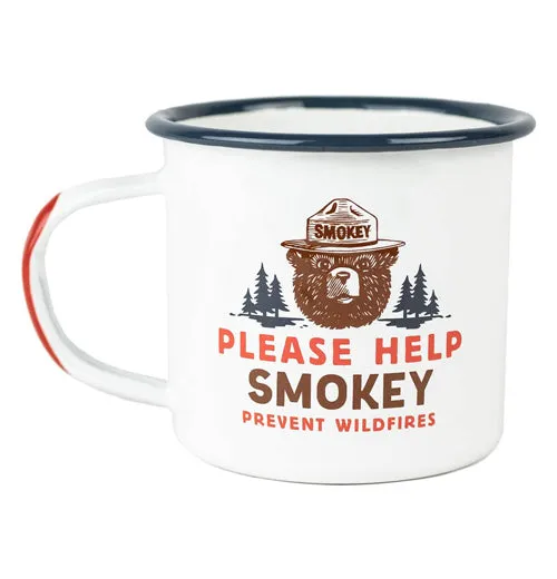 "Please Help Smokey" Enamelware Mug