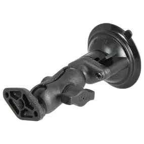 RAM® Twist-Lock™ Composite Suction Cup Double Ball Mount - Short